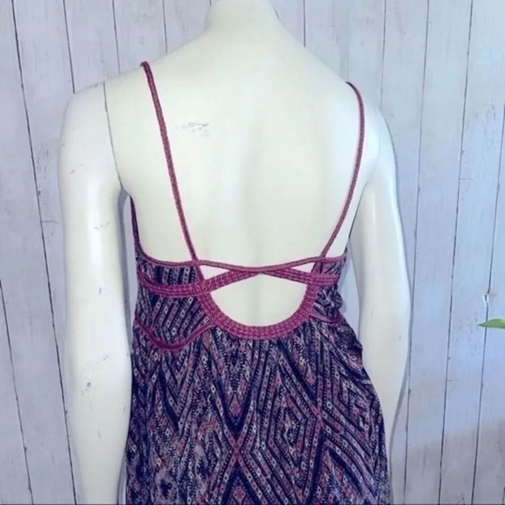Free People Periscope In The Sky Tribal Mini Dress
